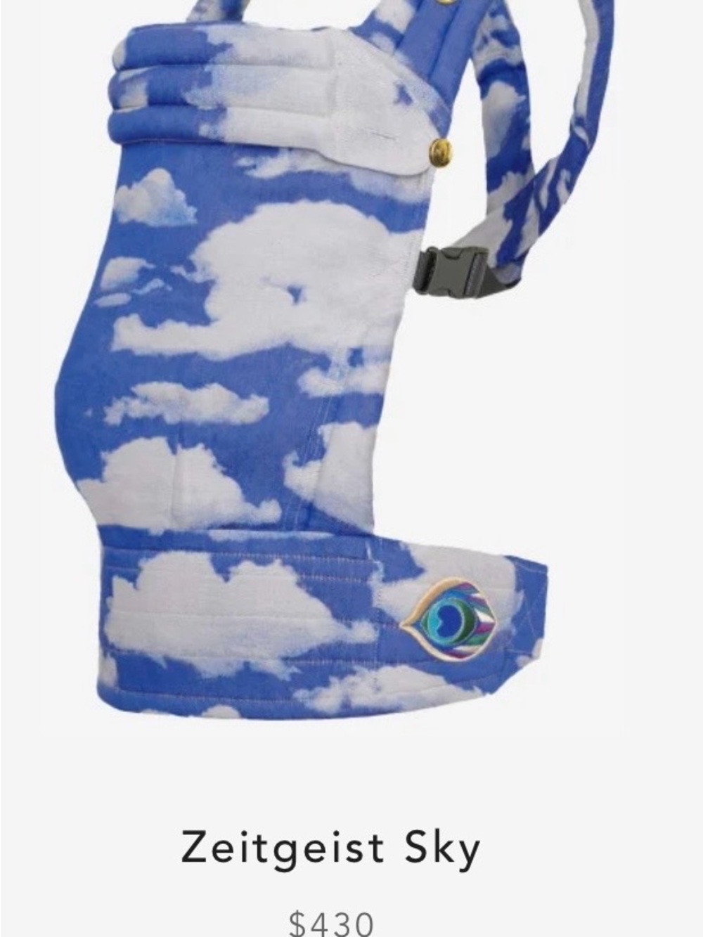 Artipoppe Zeitgeist Sky Kids Carrier - Blue Cloud Print